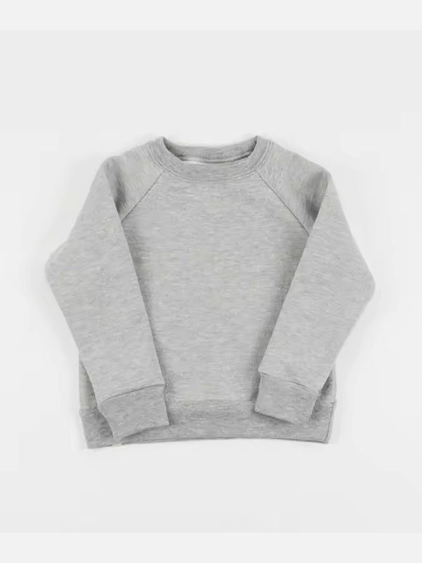 Crew Neck Fleece Baby Sweatshirt - 图片 2