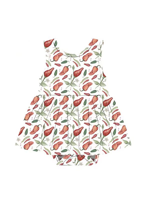 Sleeveless Girls Printed Dress - 图片 3