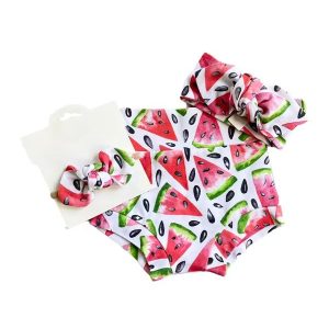 Baby Belly Band and Bow Headband