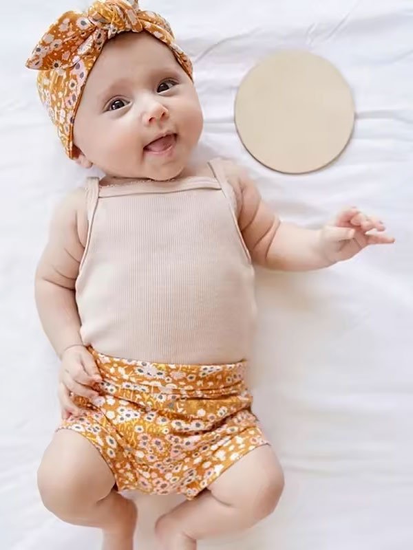 Baby Belly Band and Bow Headband - 图片 5
