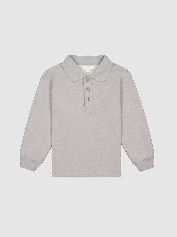 Solid Color Kids Polo Shirt