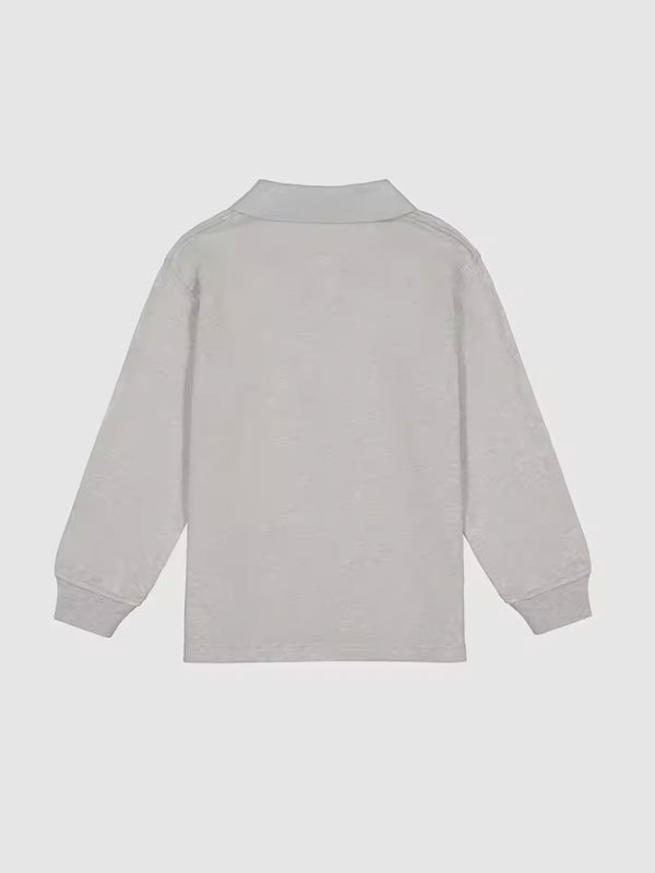 Solid Color Kids Polo Shirt - 图片 5