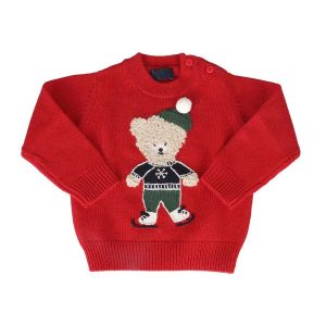 Cotton Kids Christmas Pullover Knitted Sweater