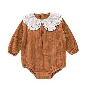 Organic Cotton Muslin Baby Bodysuit