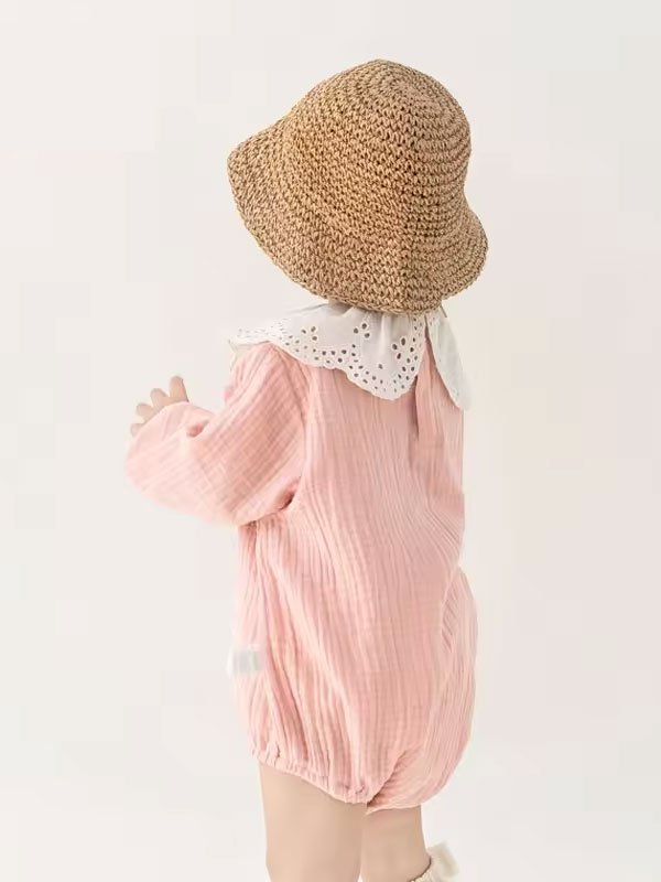 Organic Cotton Muslin Baby Bodysuit - 图片 4