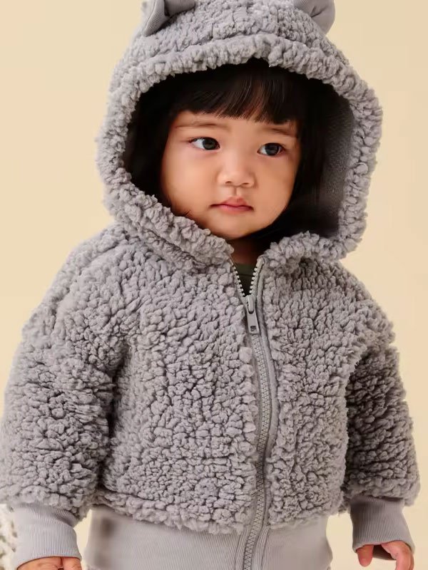 Teddy Wool Baby Hoodie - 图片 6