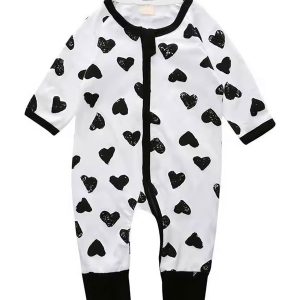 Zippered Baby Boy Long Sleeve Bodysuit