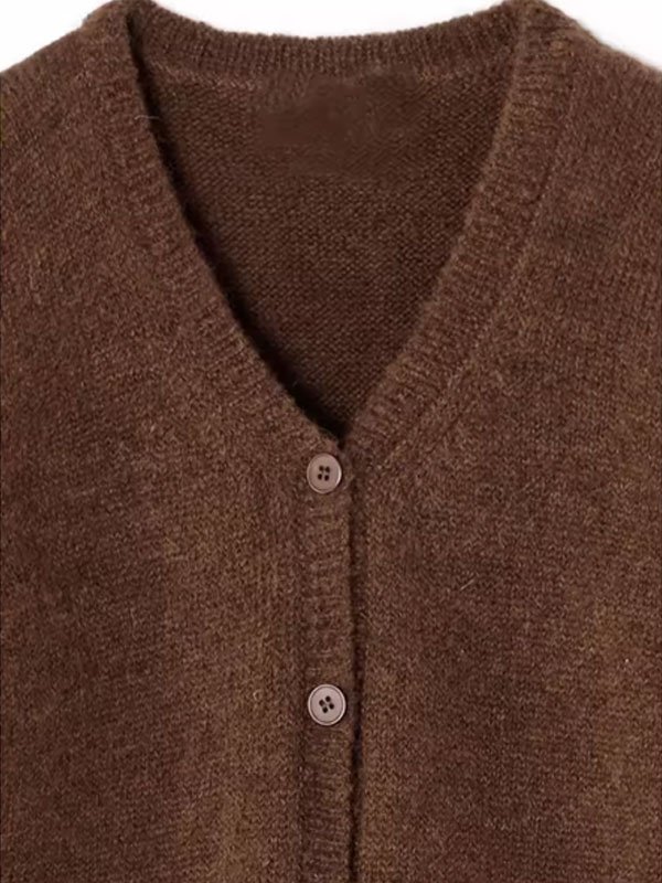 Kids Long Sleeve Cardigan Knitted Sweater - 图片 2