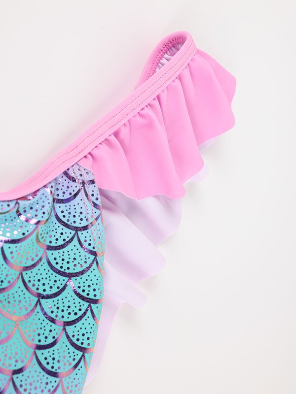 One Piece Swimsuit UPF 50+ Swimwear For Baby Girls FG3714 - 图片 4