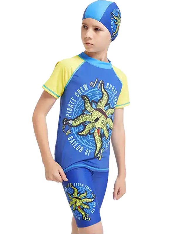 Printed Boy Short Bathing Suits FG3720